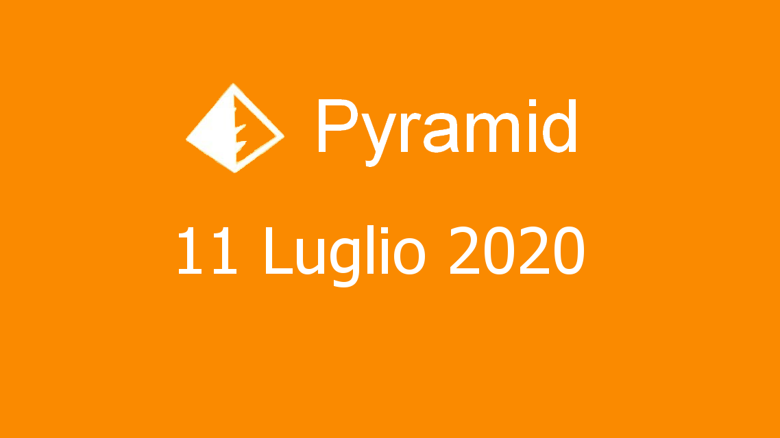 Microsoft solitaire collection - Pyramid - 11. Luglio 2020