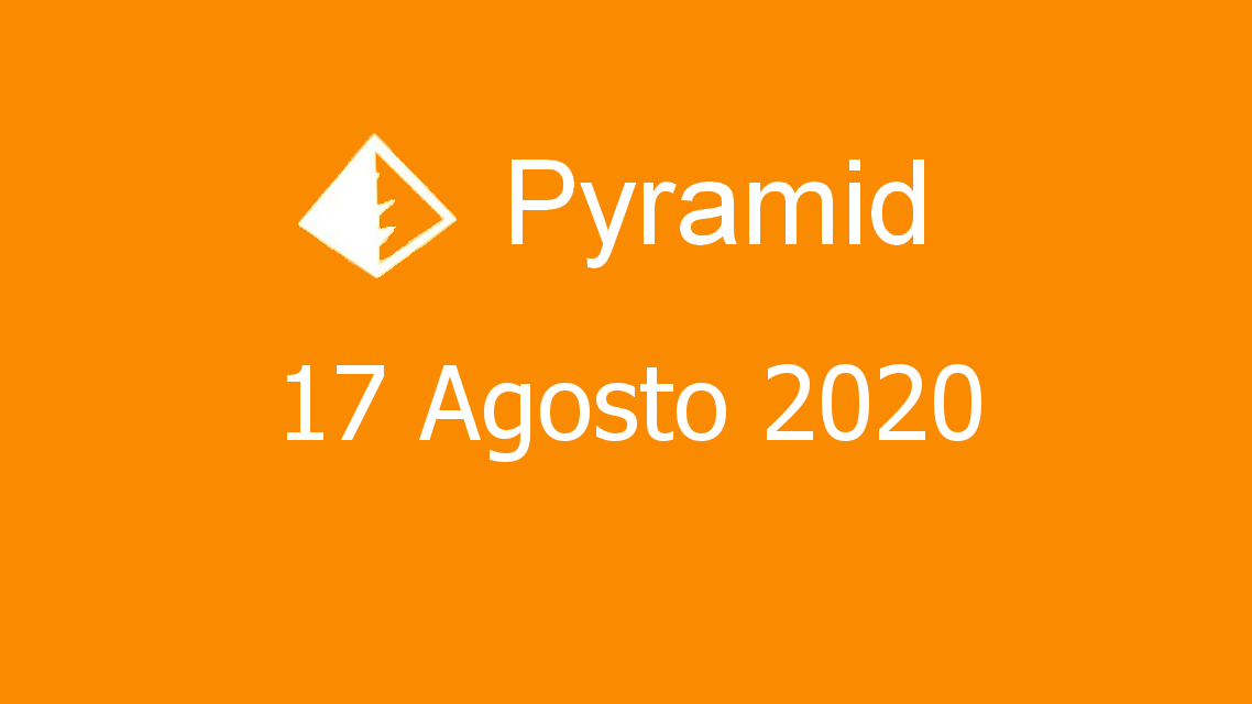Microsoft solitaire collection - Pyramid - 17. Agosto 2020