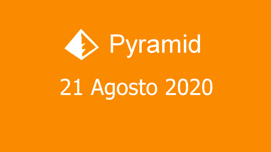 Microsoft solitaire collection - Pyramid - 21. Agosto 2020