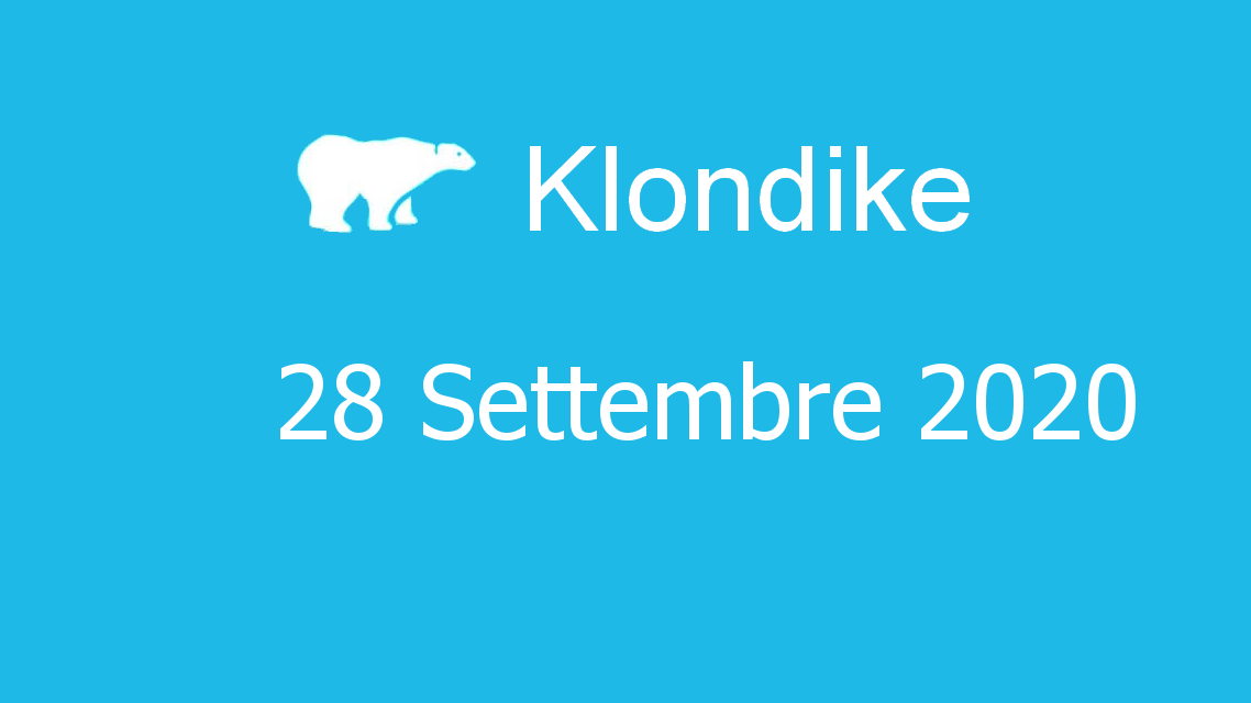 Microsoft solitaire collection - klondike - 28. Settembre 2020