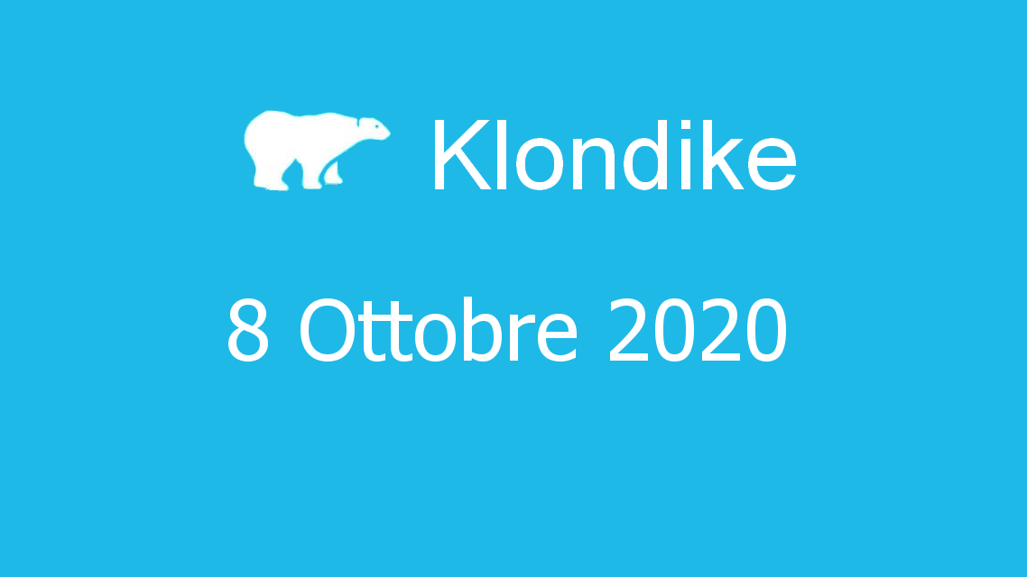 Microsoft solitaire collection - klondike - 08. Ottobre 2020