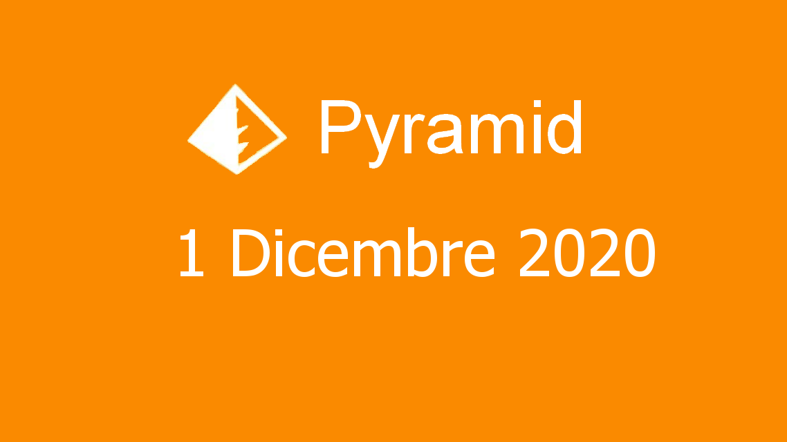 Microsoft solitaire collection - Pyramid - 01. Dicembre 2020