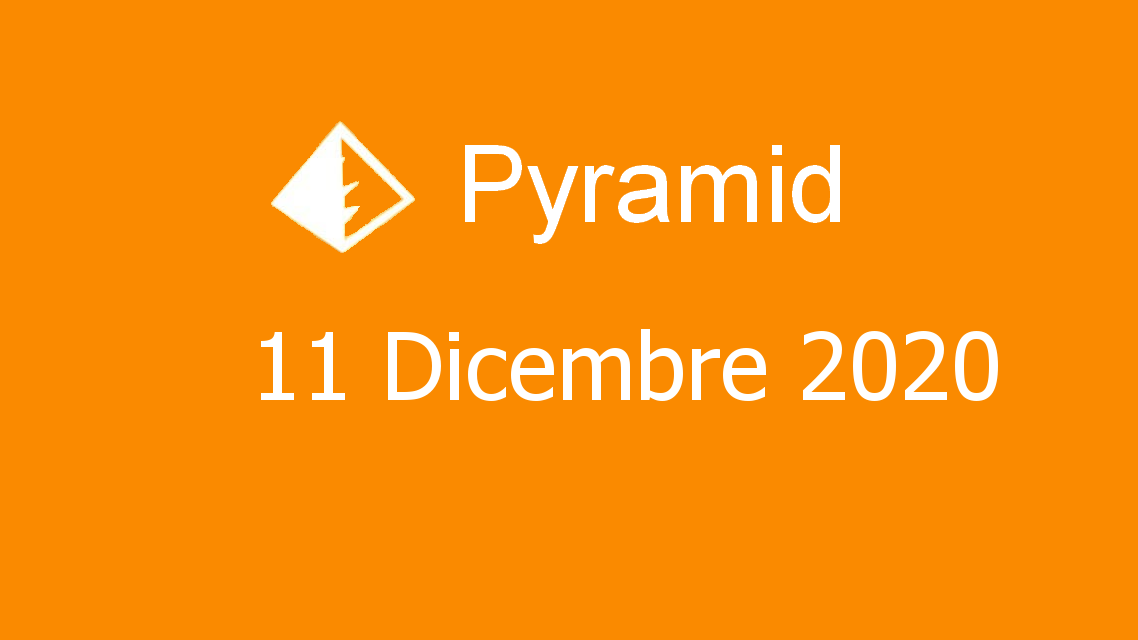 Microsoft solitaire collection - Pyramid - 11. Dicembre 2020