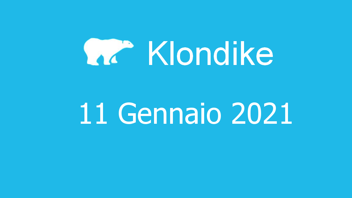 Microsoft solitaire collection - klondike - 11. gennaio 2021