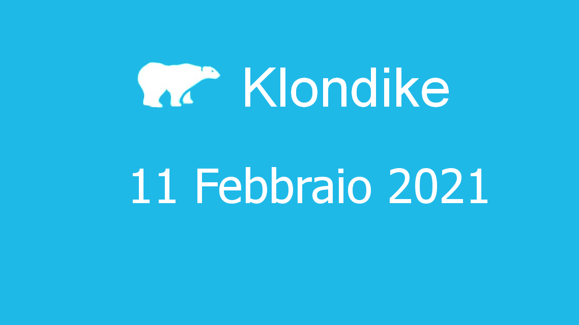 Microsoft solitaire collection - klondike - 11. febbraio 2021