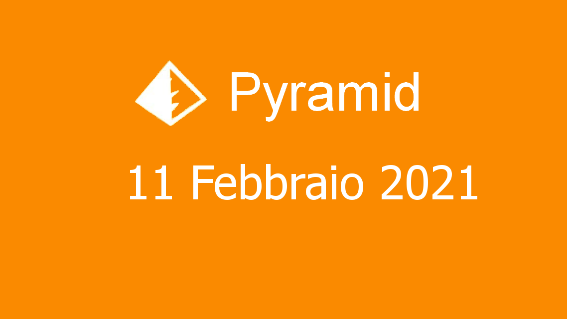 Microsoft solitaire collection - pyramid - 11. febbraio 2021