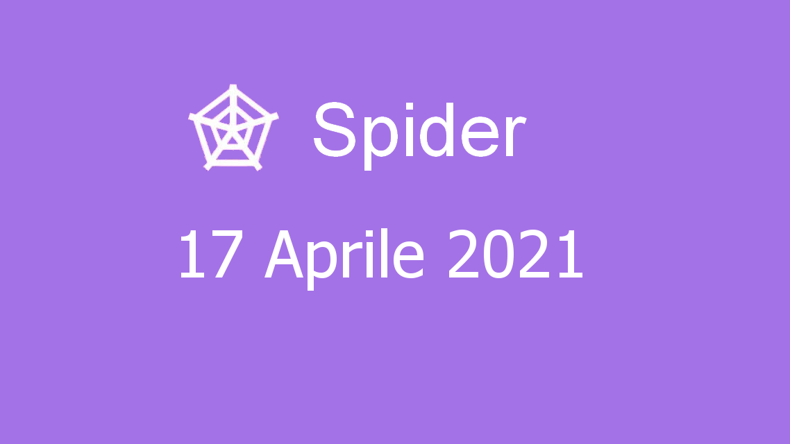 Microsoft solitaire collection - spider - 17. aprile 2021