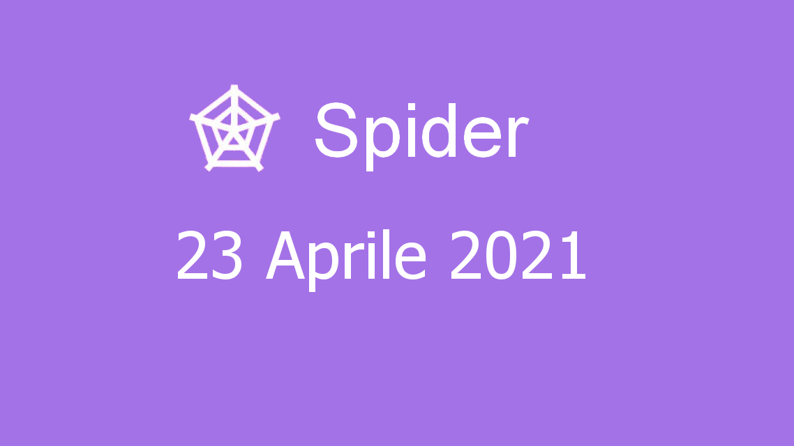 Microsoft solitaire collection - spider - 23. aprile 2021