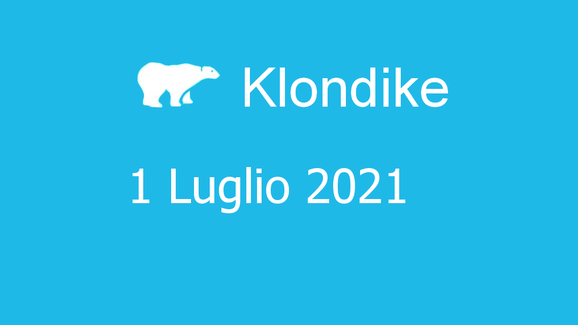 Microsoft solitaire collection - klondike - 01. luglio 2021