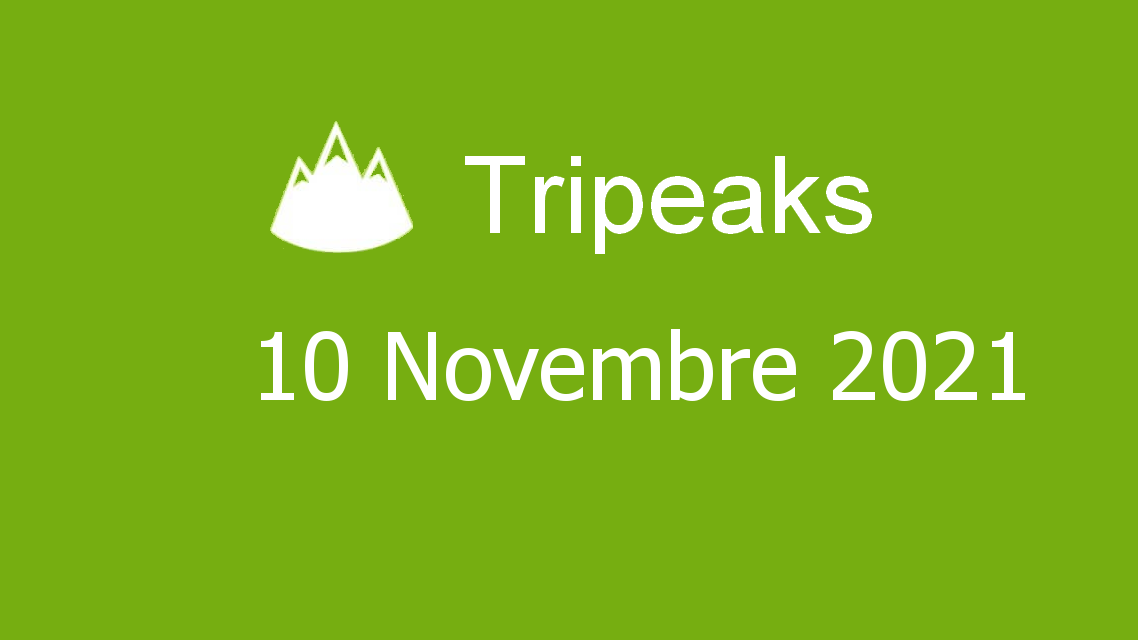 Microsoft solitaire collection - tripeaks - 10. novembre 2021