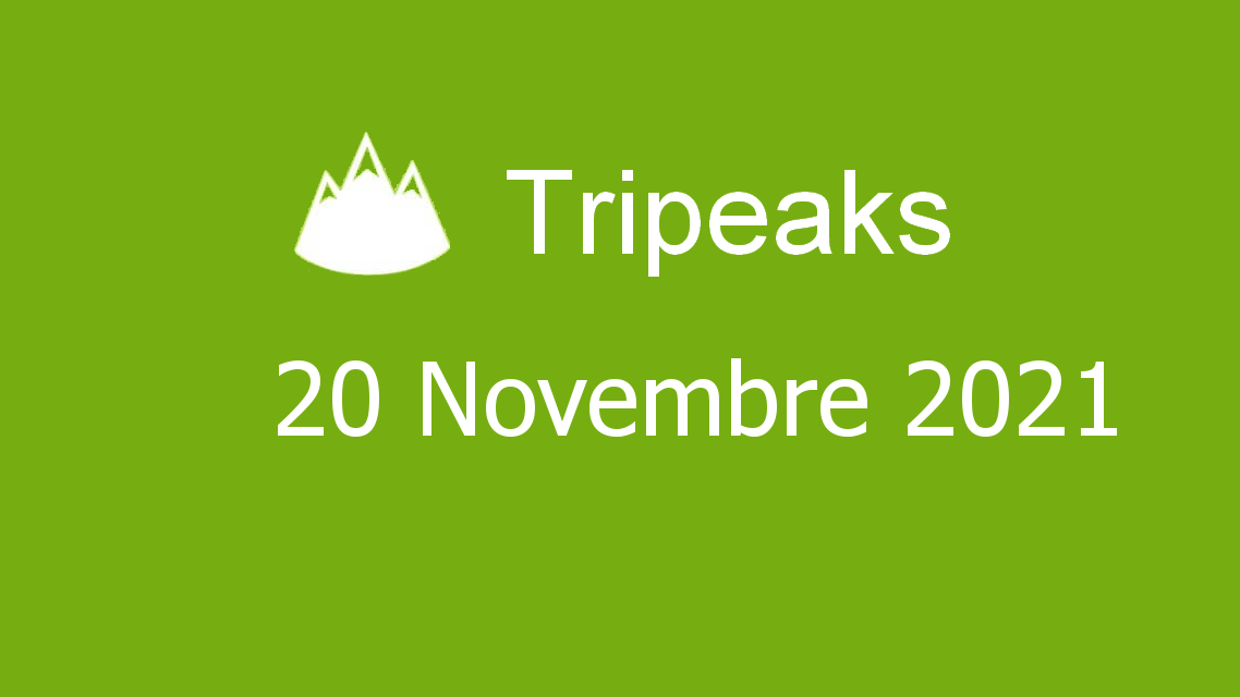 Microsoft solitaire collection - tripeaks - 20. novembre 2021