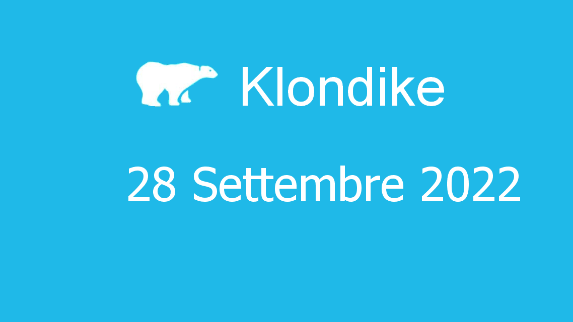 Microsoft solitaire collection - klondike - 28. settembre 2022