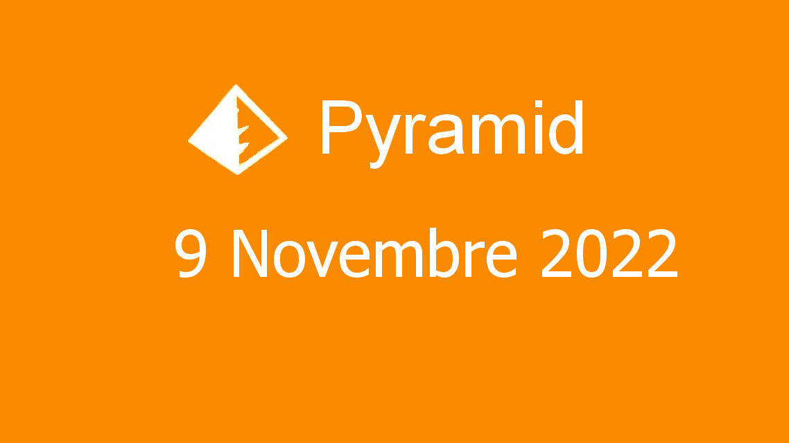 Microsoft solitaire collection - pyramid - 09. novembre 2022