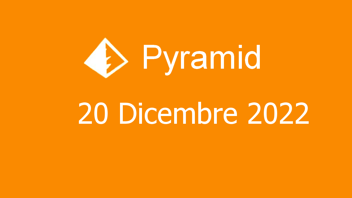Microsoft solitaire collection - pyramid - 20. dicembre 2022