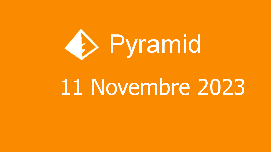 Microsoft solitaire collection - pyramid - 11. novembre 2023