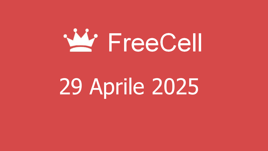 Microsoft solitaire collection - freecell - 29. aprile 2025