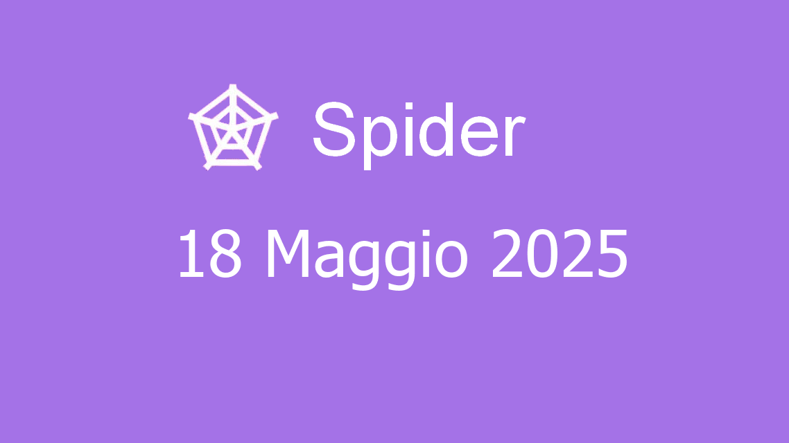Microsoft solitaire collection - spider - 18. maggio 2025