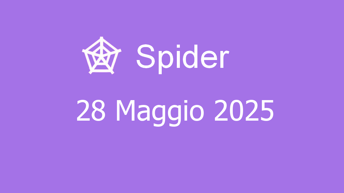 Microsoft solitaire collection - spider - 28. maggio 2025